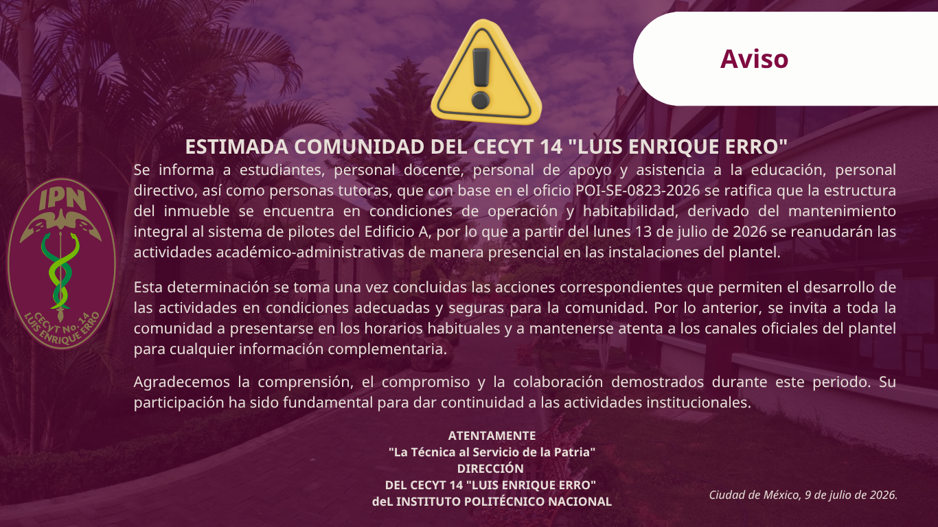 Aviso importante
